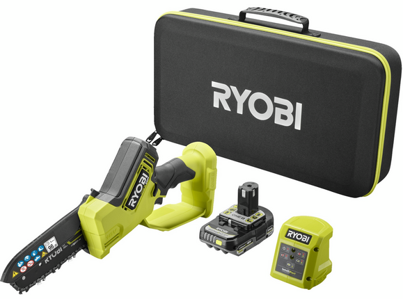 Пила цепная аккумуляторная Ryobi ONE+ HP RY18PSX15A-120T, 18 В, 2 А·ч (5133005899) изображение 2