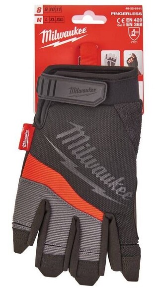 Перчатки Milwaukee L без пальцев (48229742) изображение 3