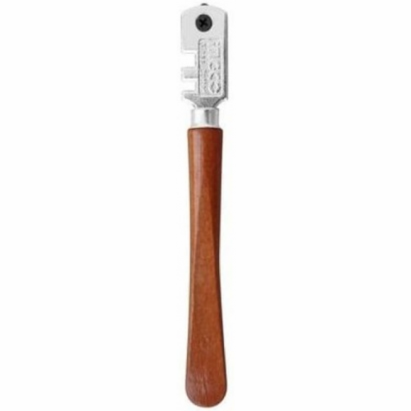 Склоріз INGCO, 130 мм, 6 ризиків, дерев'яна ручка (HGCT02)