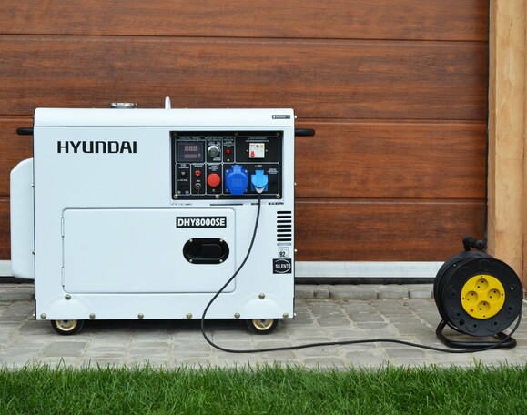 Дизельний генератор Hyundai DHY 8000SE фото 10