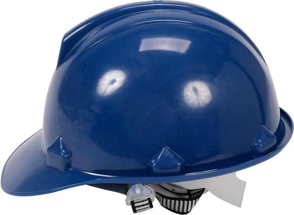 Каска Vorel для защиты головы синяя из материала HDPE (74175) изображение 2