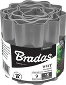 Бордюр газонный BRADAS волнистый 15 см х 9 м (серый) (OBFGY 0915)