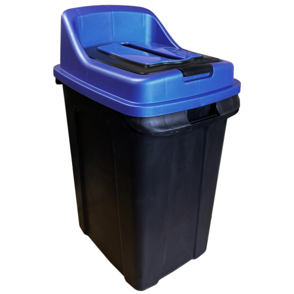 Сортировочный мусорный бак PLANET Re-Cycler 70 л, черно-синий