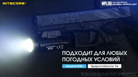 Фонарь пистолетный Nitecore NPL30 (6-1289-30) изображение 14