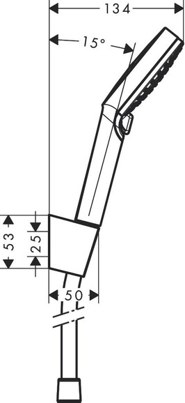 Душевой набор HANSGROHE Crometta Vario EcoSmart 160, с держателем (26694400) изображение 2
