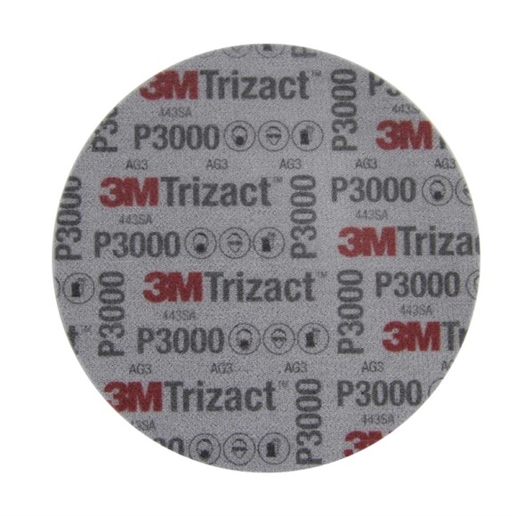 Сверхтонкий абразивный диск 3M Trizact, Р3000, 150 мм (50414) изображение 2