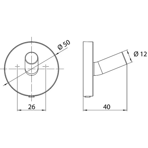 Крючок Emco Round (черный) (4375 133 00) изображение 4