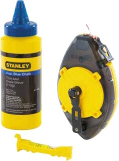 

Шнур разметочный Stanley PowerWinder, длиной 30 м в комплекте с меловым порошком и подвесным уровнем (0-47-465)