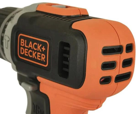 Дрель-шуруповерт аккумуляторная ударная Black+Decker BCD003C1 изображение 8