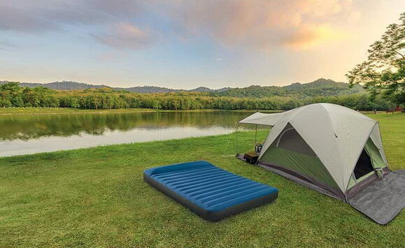 Надувной двуспальный матрас Intex Truaire Outdoor Camping с внешним USB насосом, 152х203х22 см (64013) изображение 8