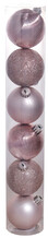 Набір ялинкових іграшок Chomik 6 см, 6 шт. (рожевий) (5900779840621_1)