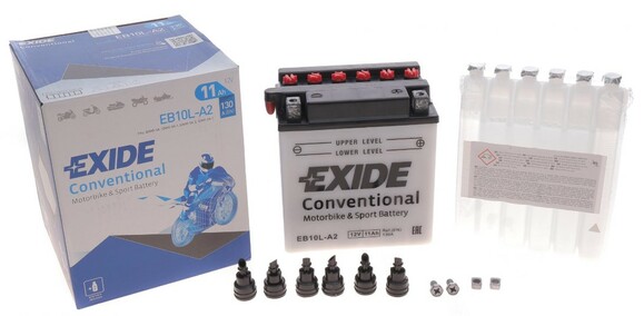 Мото акумулятор Exide EB10L-A2, 11Ah/130A фото 4