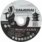 Диск відрізний SAMURAY 150х22.23 мм, t = 1.0 мм по металу/нерж. стали (60V150)