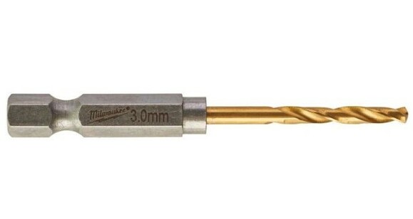 Свердло по металу Milwaukee RedHEX HSS-G TiN 3 мм "2 шт" (48894763)