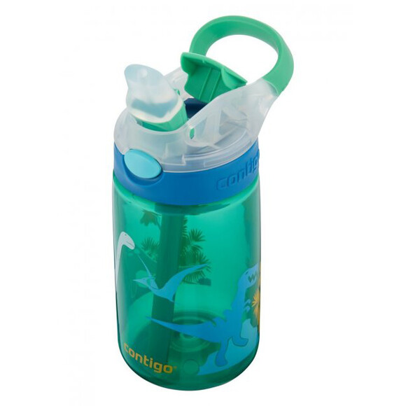 Пляшка для води дитяча Contigo Gizmo Flip 420 мл Jungle Green Dino (2115035) фото 2