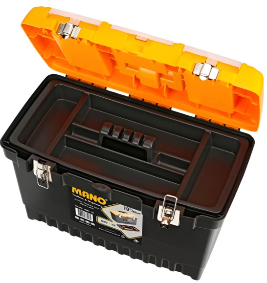 Ящик для инструментов Mano Jumbo JPT-19 с органайзером изображение 3