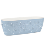 Горшок для цветов балконный Alyaplastik 3D 7.3 л, светло-голубой (00-00010321)