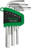 Набір шестигранних ключів TOPTUL 1.5-10 мм, 9 шт. (GSN-09SH)