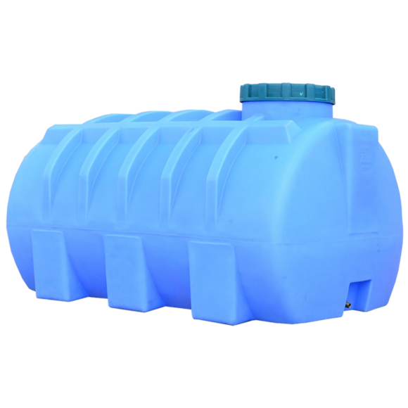 Пластикова ємність Пласт Бак 750 л горизонтальна, блакитна (00-00012466)