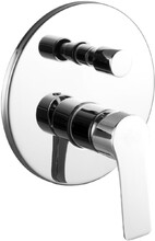 Змішувач для душу і ванни IMPRESE Kucera, кругла накладка, хром (VR-31105)