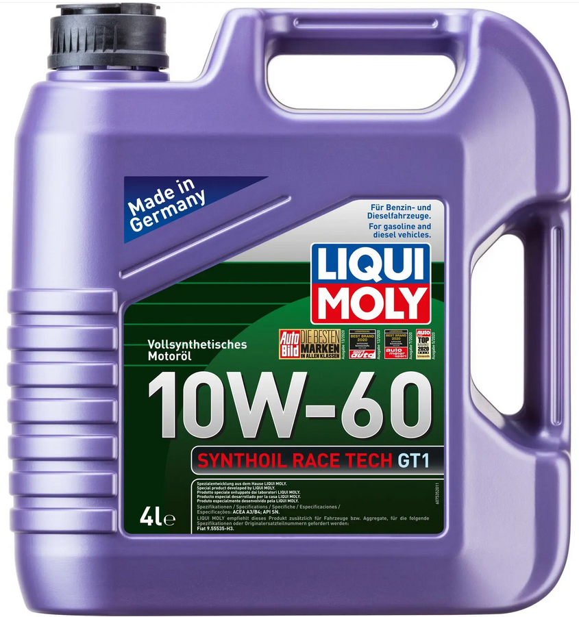 

Синтетическое моторное масло LIQUI MOLY Synthoil Race Tech GT1 10W-60, 4 л (7535)