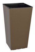 Кашпо Plastkon ELISE 20 см, сіро-коричневий, матовий (8595096946858)