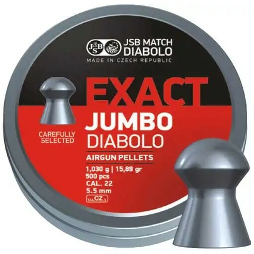 

Пули пневматические JSB Exact Jumbo, калибр 5.5 мм, 500 шт (1453.05.50)