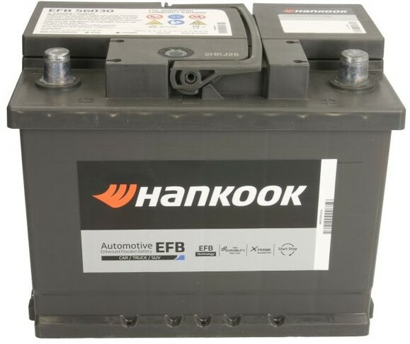 Автомобільний акумулятор Hankook EFB56030 фото 3