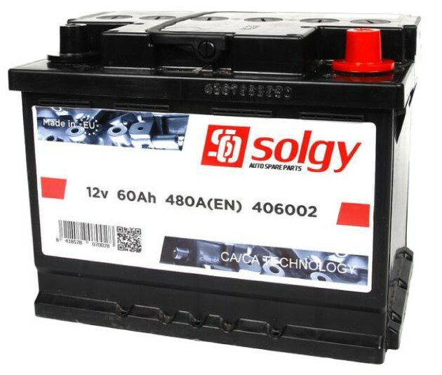 

Автомобильный аккумулятор Solgy 6 CT-60-R, 60Ah/480A (406002)