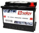 Автомобільний акумулятор Solgy 6 CT-60-R, 60Ah/480A (406002)