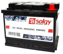 Автомобильный аккумулятор Solgy 6 CT-60-R, 60Ah/480A (406002)