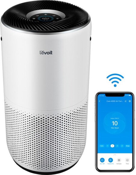 Очисник повітря Levoit Smart Air Purifier Core 400S (white) (HEAPAPLVSEU0072) фото 5