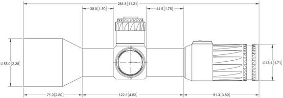 Приціл оптичний EOTech Vudu 5-25x50, 34 мм, illum. FFP H59 Reticle MRAD (VDU5-25FFH59) фото 4