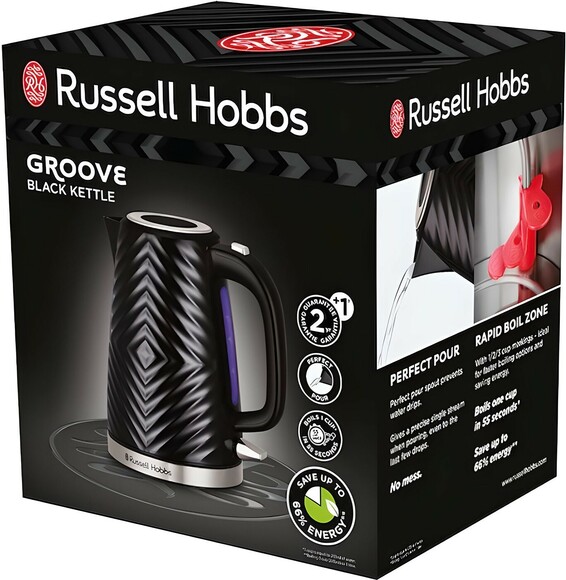 Электрочайник Russell Hobbs Groove Black (26380-70) изображение 5