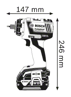 Аккумуляторный шуруповерт Bosch GSR 18 V-EC FC2 (06019E1102) (без аккумулятора и ЗУ) изображение 3