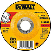 Круг шлифовальный DeWALT INDUSTRIAL 230 х 6,3 х 22,23 мм по металлу (DT42620Z)