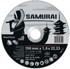 Диск відрізний SAMURAY 150х22.23 мм, t = 1.6 мм по металу/нерж. стали (60V151)