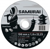Диск отрезной SAMURAY 150х22.23 мм, t= 1.6 мм по металлу/нерж. стали (60V151)