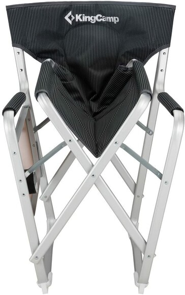 Раскладное кресло KingCamp Deluxe Director chair Black/Stripe (KC3821 BLACK STRIPE) изображение 7