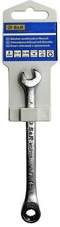 Ключ гайковий комбінований з тріскачкою S&R Meister 13 мм (272003313) фото 2
