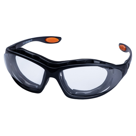 Очки защитные Sigma с обтюратором и сменными дужками Super Zoom anti-scratch/anti-fog прозрачные (9410911) изображение 3