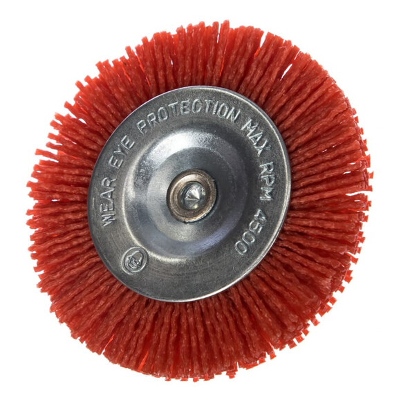 Щетка дисковая нейлоновая VERTO (75 мм; хвостовик 6 мм) 62H712 изображение 2