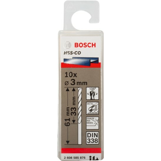 Набор сверл Bosch HSS-CO 3мм (2608585876) 10 шт