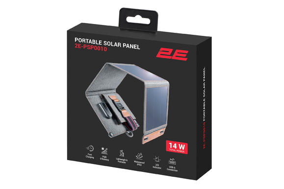 Портативна сонячна панель 2E 14 Вт (2E-PSP0010) фото 6