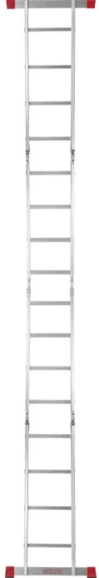 Лестница-трансформер алюминиевая четырёхсекционная Квітка Heavy Duty 4х4 (110-9604) изображение 7