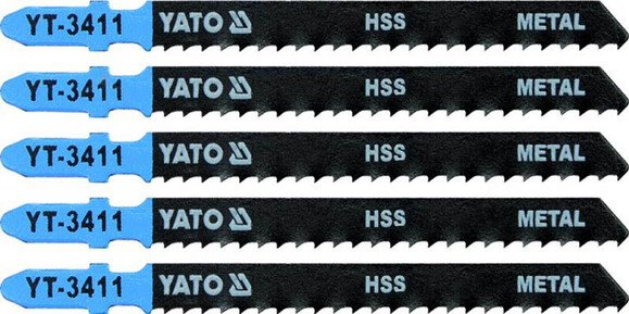 Полотно для электролобзика YATO 8TPI, 100 мм, 5 шт. (YT-3411)