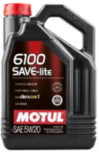 Моторное масло Motul 6100 Save-lite, 5W20, 4 л (108030)