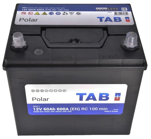 Аккумулятор TAB 6 CT-60-R Polar S JIS (246860) изображение 2