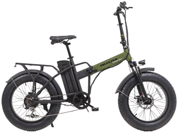 Електровелосипед Maxxter URBAN MAX 20", зелений фото 2