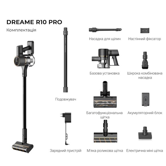 Пылесос Dreame Cordless Vacuum Cleaner R10 Pro (VTV41B) изображение 15